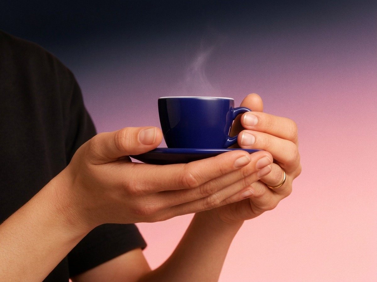 The same hands and cup, 2026