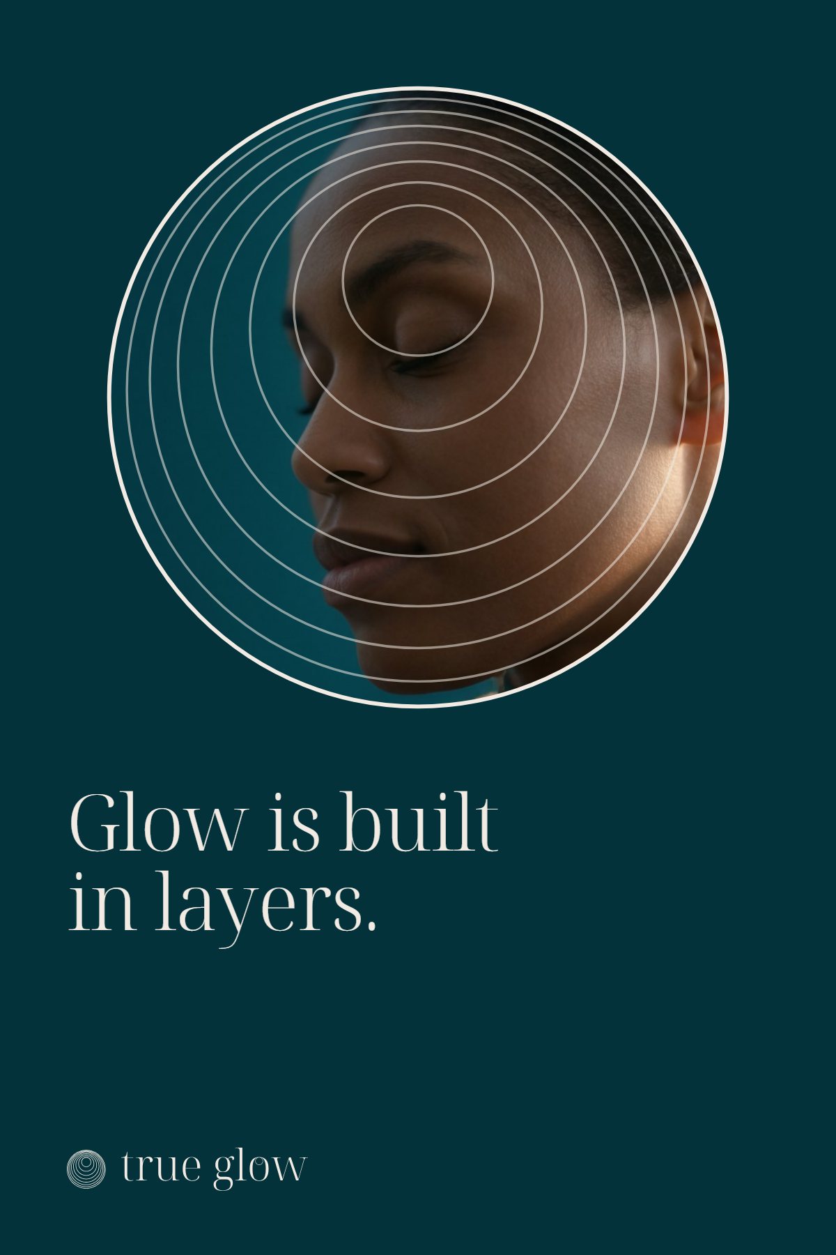 Poster: the portrait in the ring container, Glow is built in layers.